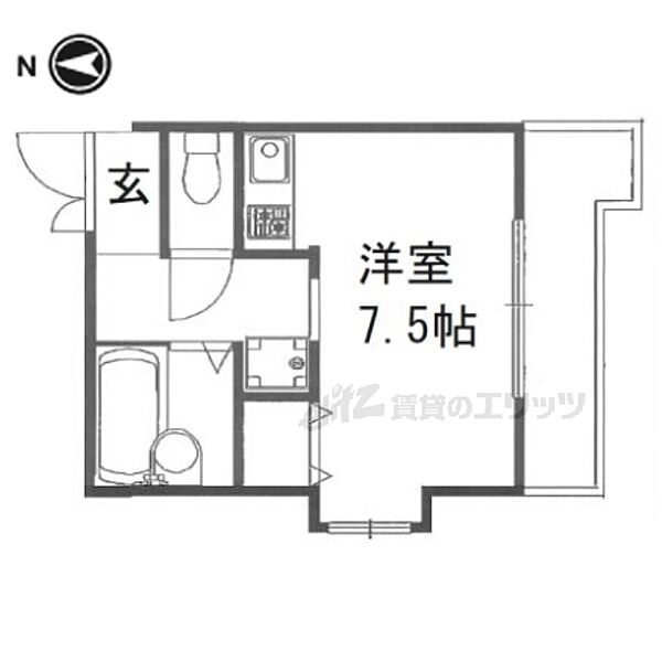 京都府京都市伏見区桃山町泰長老(賃貸マンション1K・3階・23.25㎡)の写真 その2