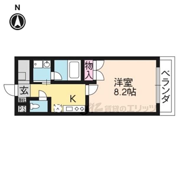 京都府京都市下京区柳馬場通高辻下る吉文字町(賃貸マンション1K・2階・27.08㎡)の写真 その2