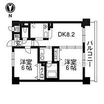 京都府京都市下京区紺屋町（賃貸マンション2DK・5階・42.43㎡） その2