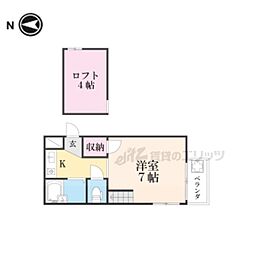 アトレ堺町 1Kの間取図画像