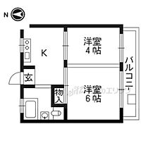 久保町小堀マンション 505 ｜ 京都府京都市伏見区竹田久保町（賃貸マンション2K・5階・29.00㎡） その2