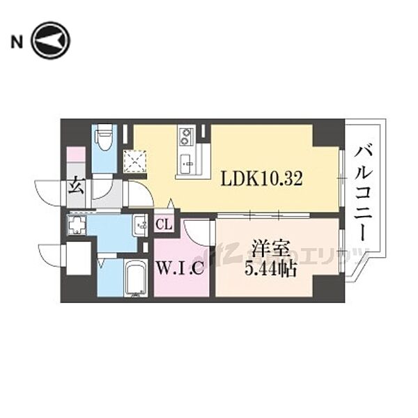 京都府京都市南区吉祥院三ノ宮西町(賃貸マンション1LDK・2階・41.60㎡)の写真 その1