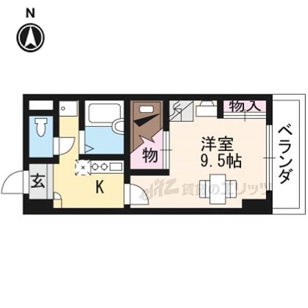 レオパレス三井田 606｜京都府京都市伏見区竹田西内畑町(賃貸マンション1K・6階・26.00㎡)の写真 その2