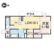 ASUKAIV 101 ｜ 京都府京都市山科区北花山大林町（賃貸アパート1LDK・1階・42.35㎡） その2