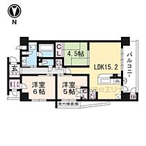 京都府京都市東山区本町１丁目（賃貸マンション3LDK・6階・73.36㎡） その2