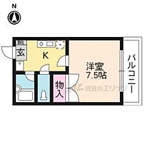 京都府京都市下京区岩上通高辻上る富永町（賃貸マンション1K・2階・25.50㎡） その2