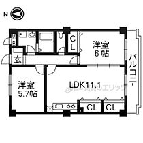 京都府京都市南区上鳥羽大物町（賃貸マンション2LDK・4階・56.00㎡） その2