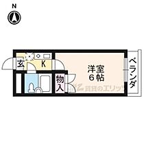 京都府京都市山科区勧修寺東金ケ崎町（賃貸マンション1K・1階・18.76㎡） その2