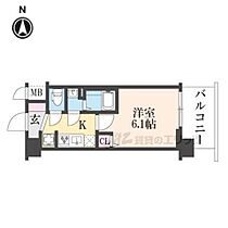 京都府京都市南区上鳥羽勧進橋町（賃貸マンション1K・5階・21.17㎡） その2