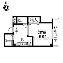 京都府京都市下京区大宮通花屋町下る大宮２丁目（賃貸マンション1K・4階・22.00㎡） その2