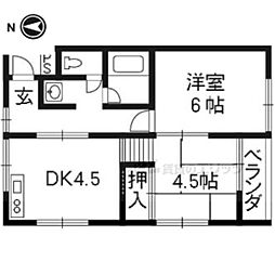 エスポワール 2DKの間取図画像