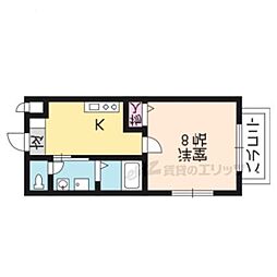 ハッピーレジデンス 1Kの間取図画像
