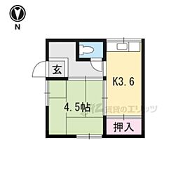 メゾン・リーベ 2Kの間取図画像