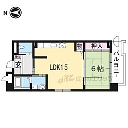 洛和ホーム音羽の里 1Kの間取図画像