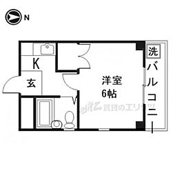 コープ四ノ宮 1Kの間取図画像