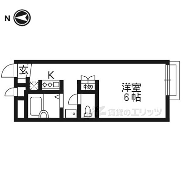 レオパレス観月 201｜京都府京都市伏見区向島庚申町(賃貸アパート1K・2階・19.87㎡)の写真 その2