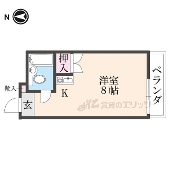 レスポワール山科 207｜京都府京都市山科区大宅辻脇町(賃貸マンション1K・2階・23.20㎡)の写真 その2