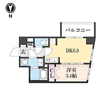 京都府京都市南区西九条唐戸町（賃貸マンション1DK・7階・28.34㎡） その2