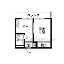 京都府長岡京市馬場見場走り（賃貸マンション1K・4階・22.00㎡） その2