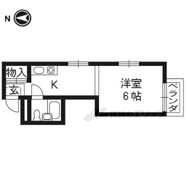 エクセレント 102｜京都府京都市山科区大宅辻脇町(賃貸マンション1K・1階・20.00㎡)の写真 その2