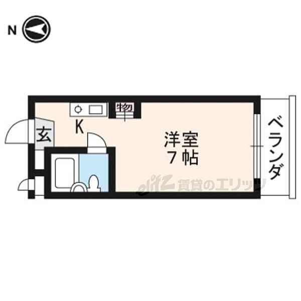 ＣＩＥＵＸ京都 210｜京都府京都市南区東九条松田町(賃貸マンション1K・2階・20.00㎡)の写真 その2