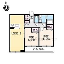 京都府京都市伏見区竹田段川原町（賃貸アパート2LDK・2階・57.95㎡） その2