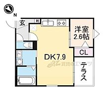 京都府京都市山科区西野山中臣町（賃貸アパート1LDK・1階・26.56㎡） その2