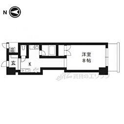 KIND3 1Kの間取図画像