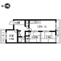 ドルミ高矢 3LDKの間取図画像