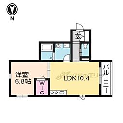 ヘーベルメゾンKATSURA 1LDKの間取図画像