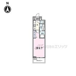 深草邸 1Kの間取図画像