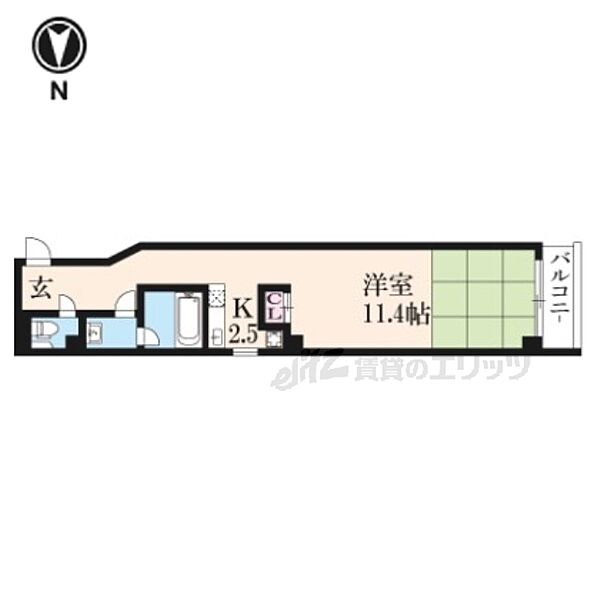 バウハウス富小路三条 201｜京都府京都市中京区富小路通三条下ル(賃貸マンション1K・2階・37.17㎡)の写真 その2