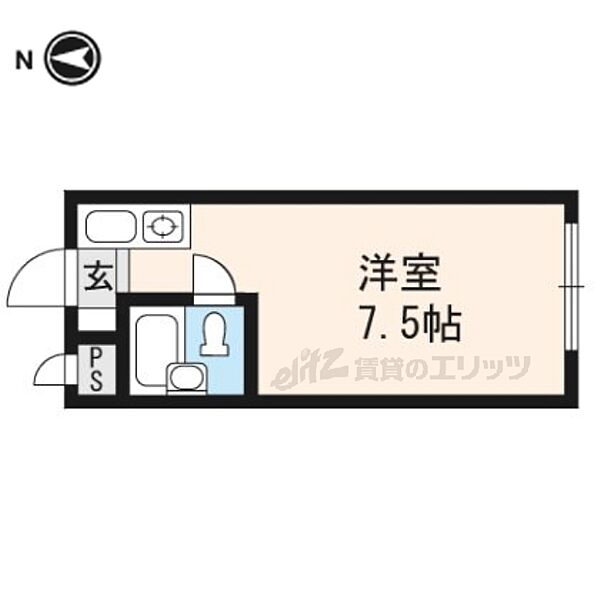 カサ・デ・ソーラ白川 503｜京都府京都市左京区一乗寺樋ノ口町(賃貸マンション1R・5階・15.00㎡)の写真 その2