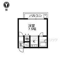 京都府京都市北区紫野中柏野町（賃貸マンション1R・3階・20.25㎡） その2