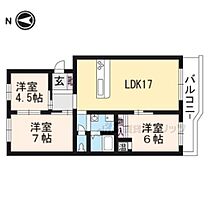 京都府京都市左京区吉田中阿達町（賃貸マンション3LDK・1階・74.61㎡） その2