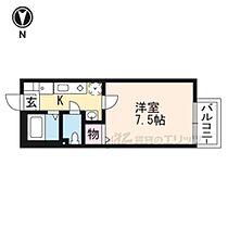 京都府京都市左京区吉田二本松町（賃貸アパート1K・2階・26.00㎡） その2