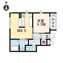 くめマンションＥＡＳＴ E401 ｜ 京都府京都市左京区高野清水町（賃貸マンション1LDK・4階・34.22㎡） その1