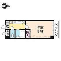 京都府京都市中京区聚楽廻東町（賃貸マンション1K・2階・22.08㎡） その1