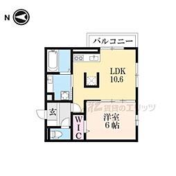 メゾン・ソネット二条新町 1LDKの間取図画像