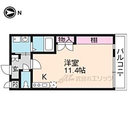 アクアプレイス京都西陣 1Kの間取図画像