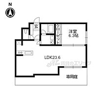 京都府京都市北区上賀茂高縄手町（賃貸マンション1LDK・1階・62.37㎡） その2