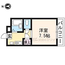 ハイツ松山 1Kの間取図画像