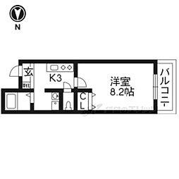 YSM21 1Kの間取図画像