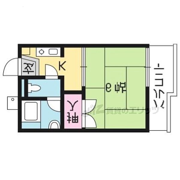 メゾン嵯峨野 208｜京都府京都市右京区嵯峨野東田町(賃貸アパート1K・2階・19.44㎡)の写真 その2