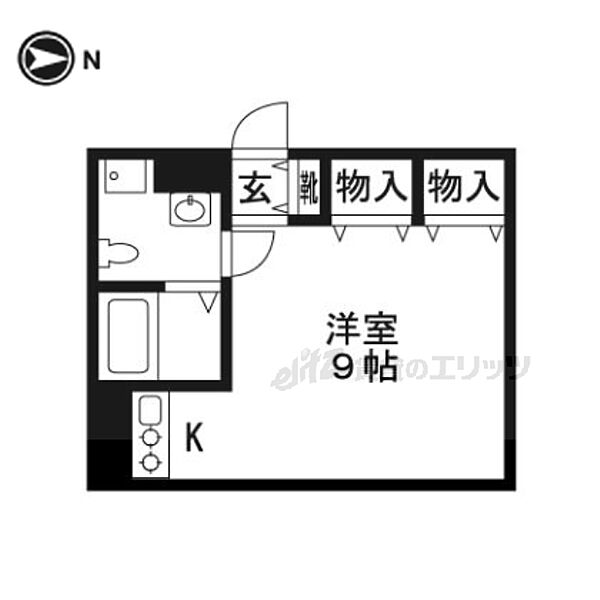 烏丸アネックス 506｜京都府京都市中京区三条通烏丸東入梅忠町(賃貸マンション1R・5階・23.37㎡)の写真 その2