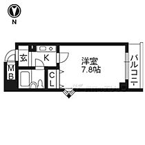 京都府京都市右京区西院月双町（賃貸マンション1K・4階・20.00㎡） その2