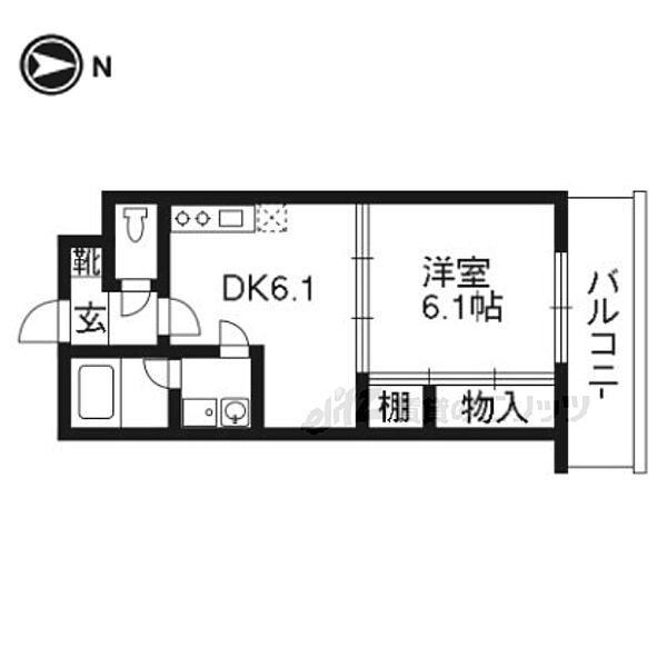 グラシオン西陣 1002｜京都府京都市上京区大宮通今出川下る薬師町(賃貸マンション1DK・10階・30.11㎡)の写真 その2