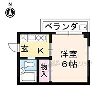 コーポタニグチ 205 ｜ 京都府京都市上京区上長者町通西洞院東入土御門町（賃貸マンション1K・2階・17.00㎡） その2