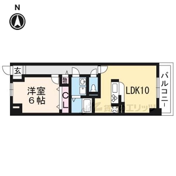 エンフォルド 605｜京都府京都市南区吉祥院這登西町(賃貸マンション1LDK・6階・42.38㎡)の写真 その2