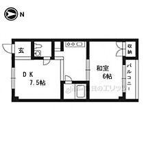 京都府京都市右京区常盤村ノ内町（賃貸マンション1DK・2階・32.40㎡） その2